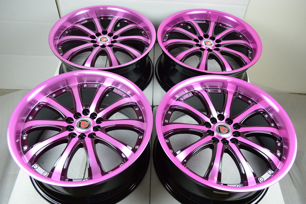 pink rims for toyota camry #5