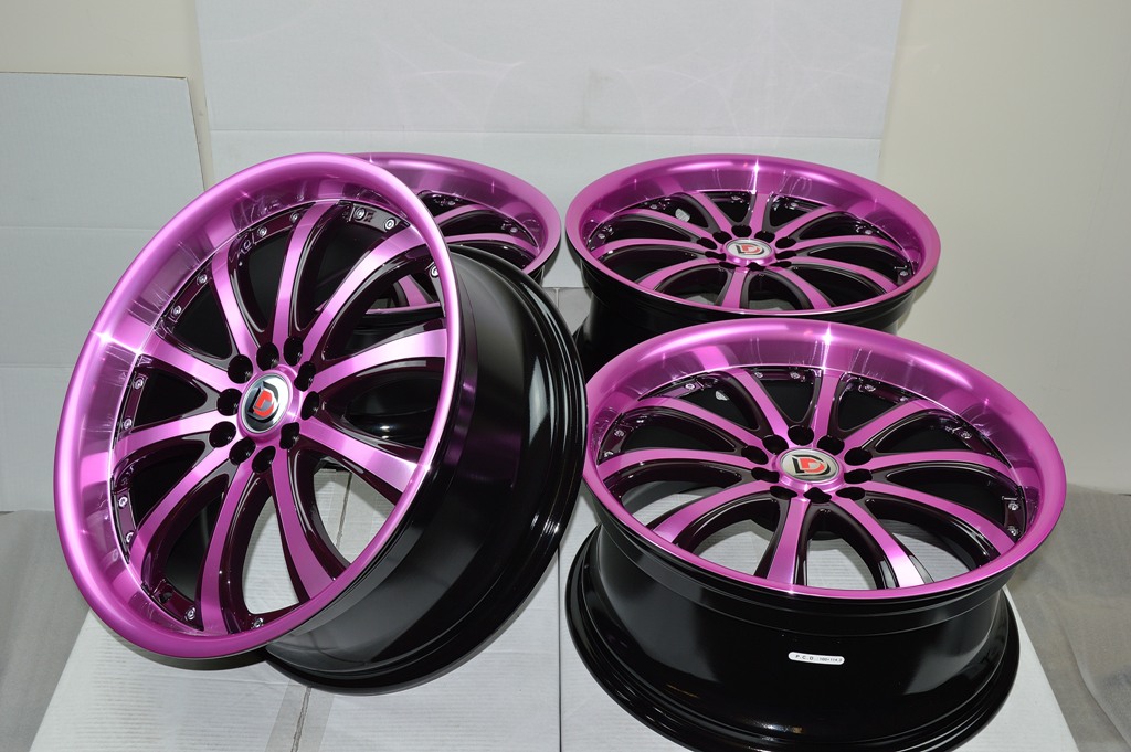 pink rims for toyota camry #2