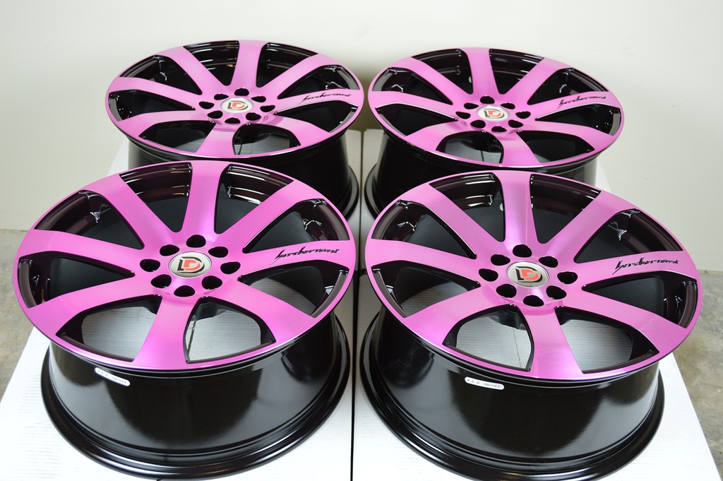 17 Pink Wheels Rims Civic Integra Legend Escort Prelude Rio Cooper galant Lancer